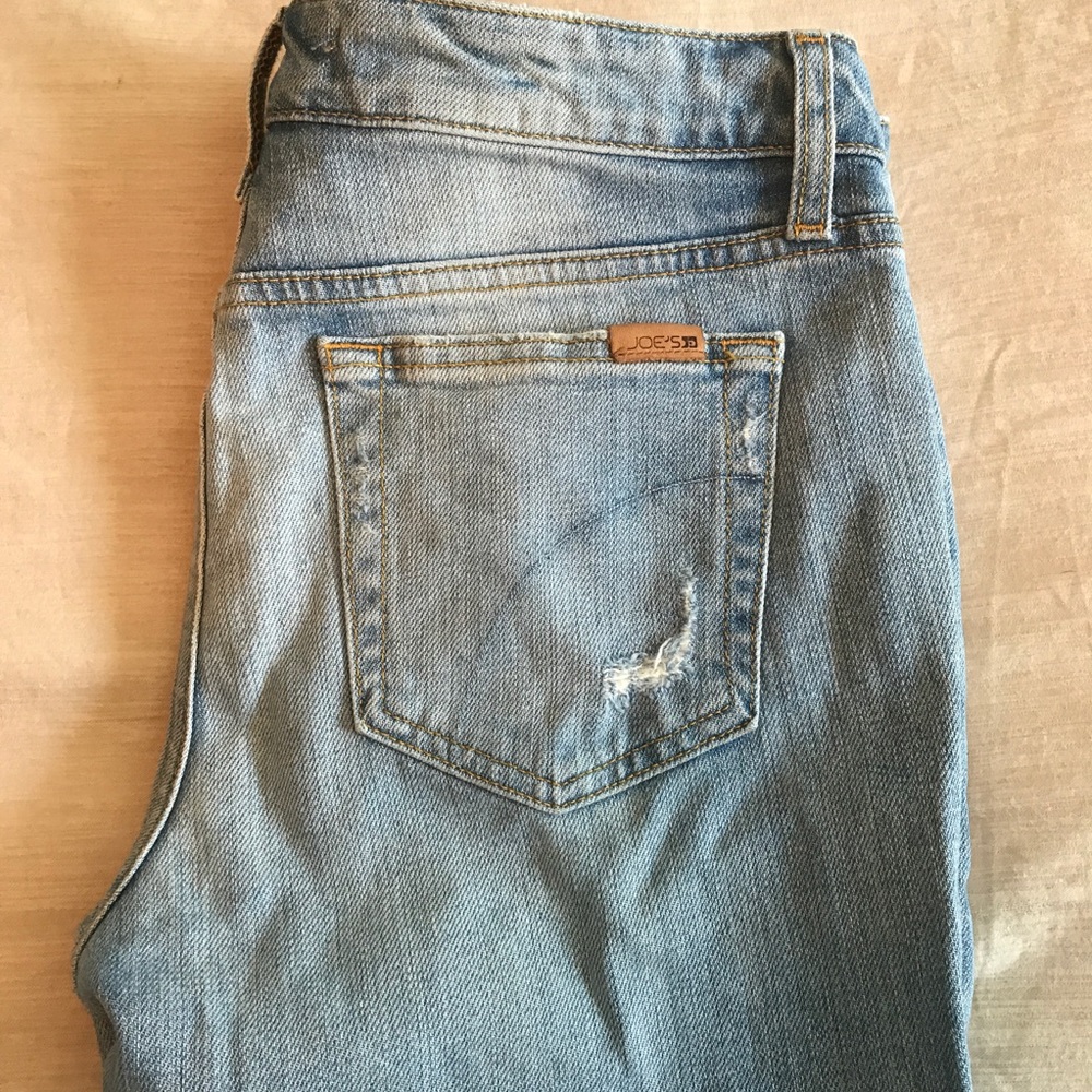 Joe's Lightwash Ripped Skinny Jeans